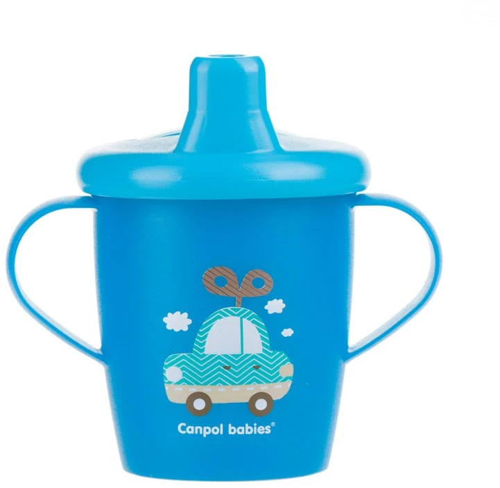 Canpolbabies CANPOL BABIES neišsipilantis puodelis, 250 ml, mėlynas, 31/200_blu