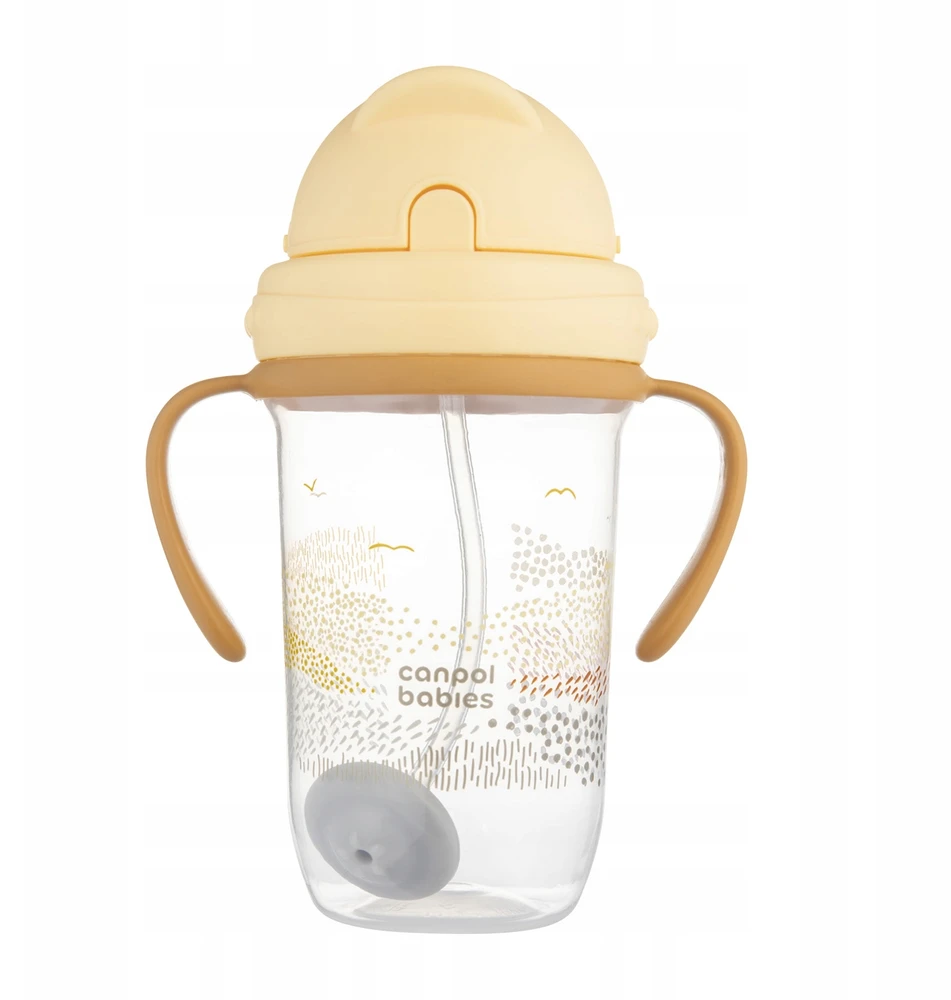 Canpolbabies CANPOL BABIES neišsipilanti gertuvė su šiaudeliu MOUNTAINS, 270 ml, 56/620_bei