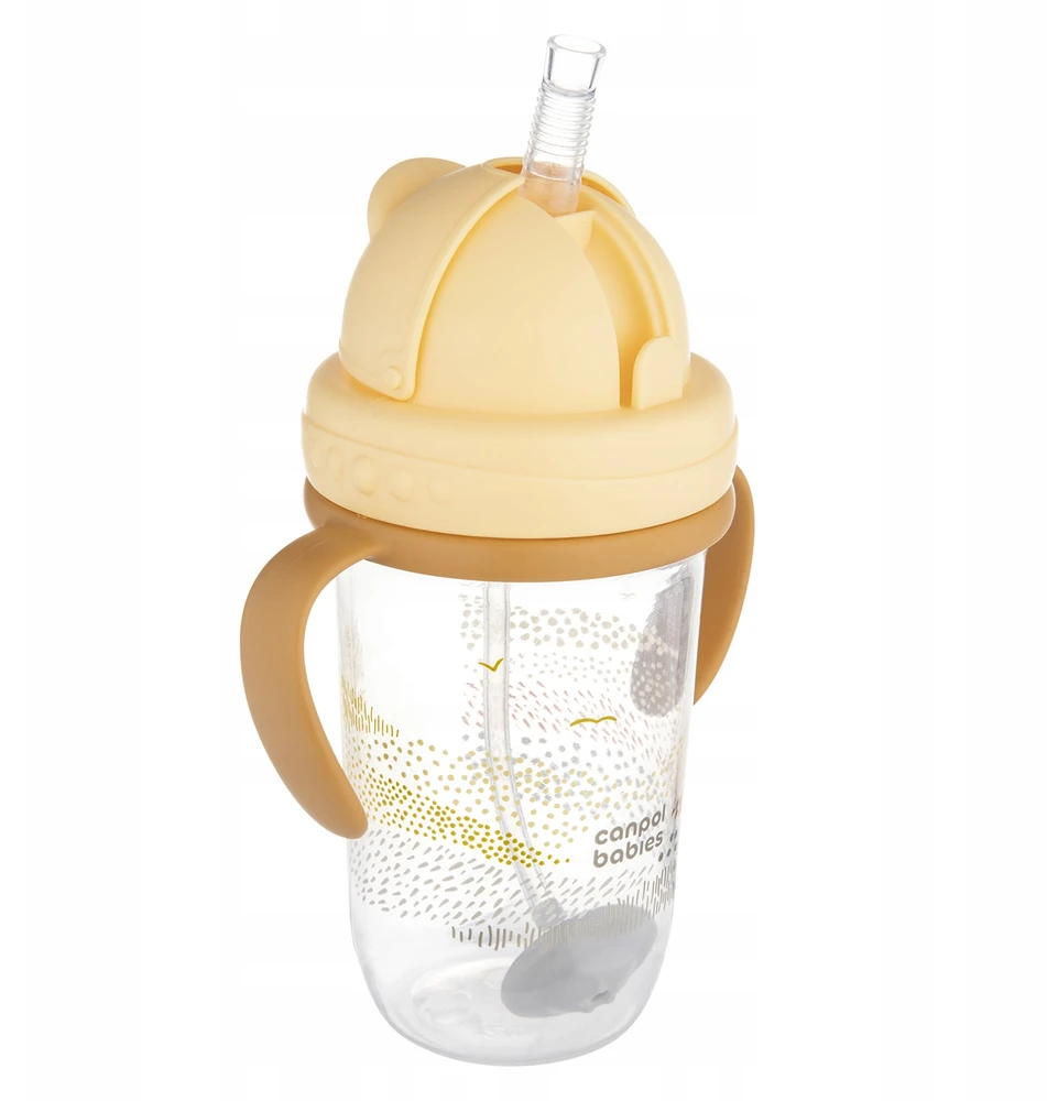 Canpolbabies CANPOL BABIES neišsipilanti gertuvė su šiaudeliu MOUNTAINS, 270 ml, 56/620_bei