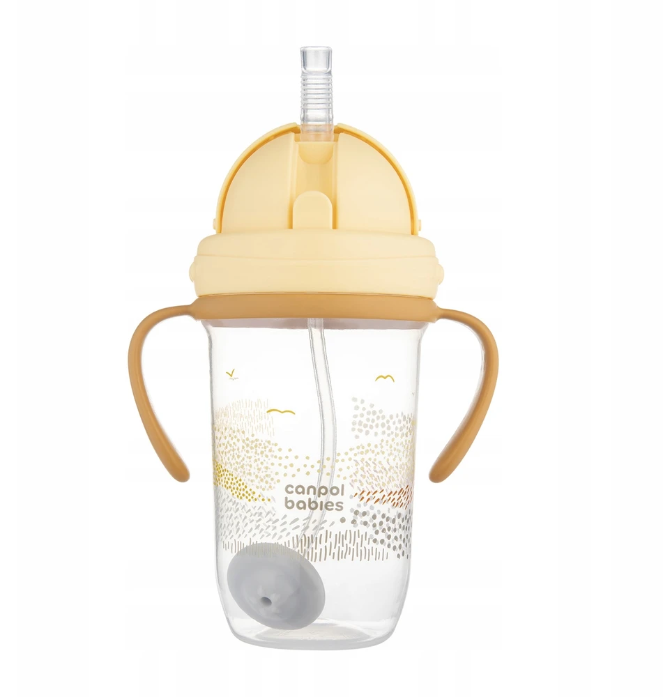 Canpolbabies CANPOL BABIES neišsipilanti gertuvė su šiaudeliu MOUNTAINS, 270 ml, 56/620_bei