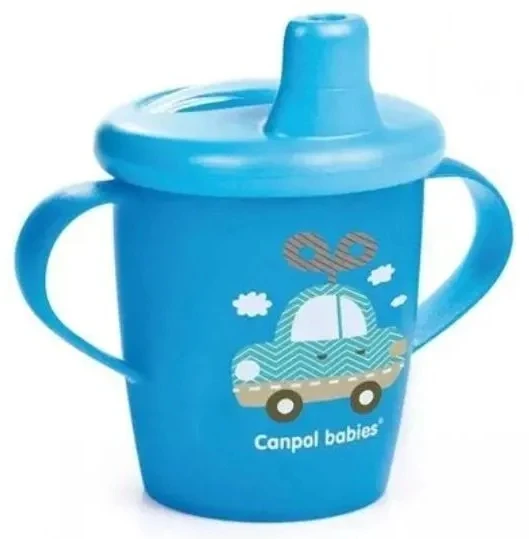 Canpolbabies CANPOL BABIES neišsipilantis puodelis, 250 ml, mėlynas, 31/200_blu