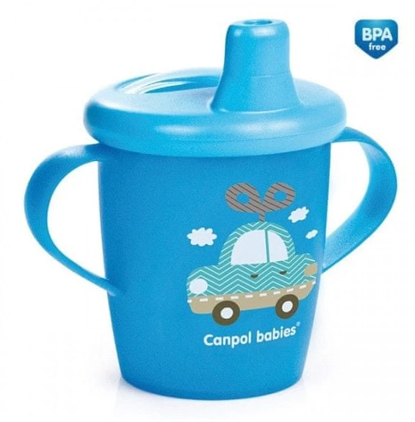 Canpolbabies CANPOL BABIES neišsipilantis puodelis, 250 ml, mėlynas, 31/200_blu