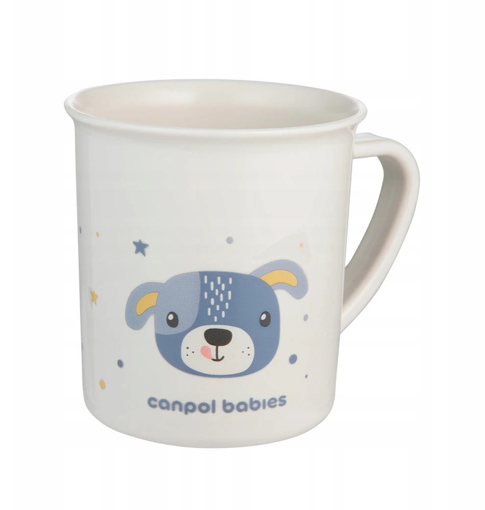 Canpolbabies CANPOL BABIES plastikinis puodelis su rankenėlėmis CUTTE ANIMALS, 170 ml, 4/413_blu2