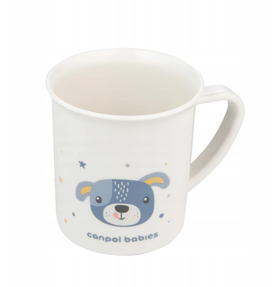 Canpolbabies CANPOL BABIES plastikinis puodelis su rankenėlėmis CUTTE ANIMALS, 170 ml, 4/413_blu2