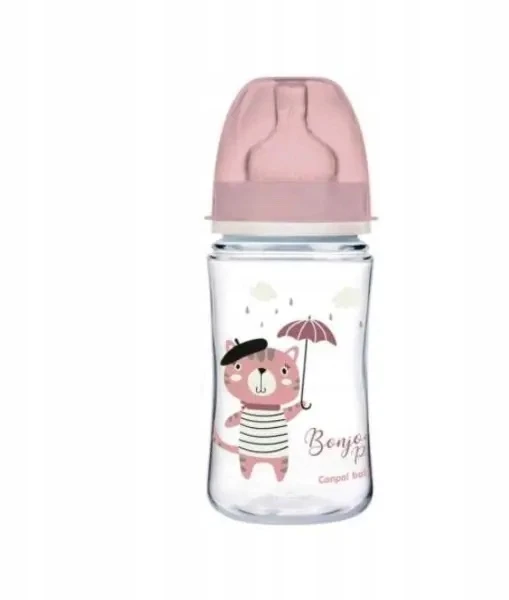 Canpolbabies CANPOL BABIES Anti-Colic buteliukas su rankenėlėmis, 300 ml PP EasyStart BONJOUR PARIS, 35/241_pin
