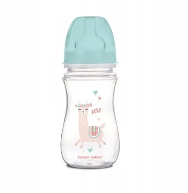 Canpolbabies CANPOL 35/221 EasyStart Egzotiškas platus buteliukas nuo dieglių 240ml žalias