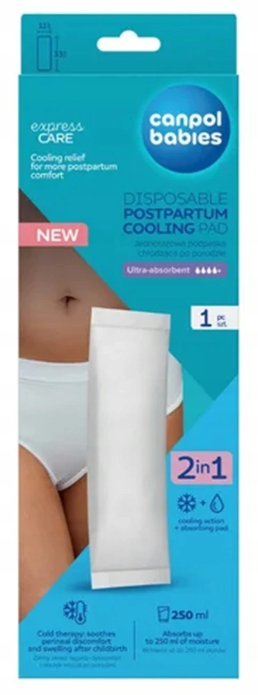 Canpolbabies CANPOL BABIES vienkartinis vėsinantis higieninis įklotas, 1 vnt., 78/021