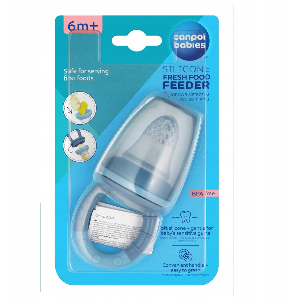 Canpolbabies CANPOL BABIES silikoninis šviežio maisto maitintuvas, 56/010 blue2