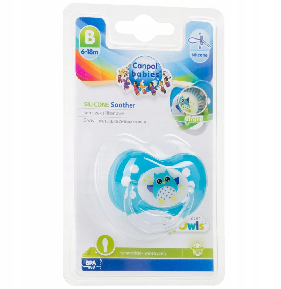 Canpolbabies Canpol baby simetriškas silikoninis čiulptukas 6 m +