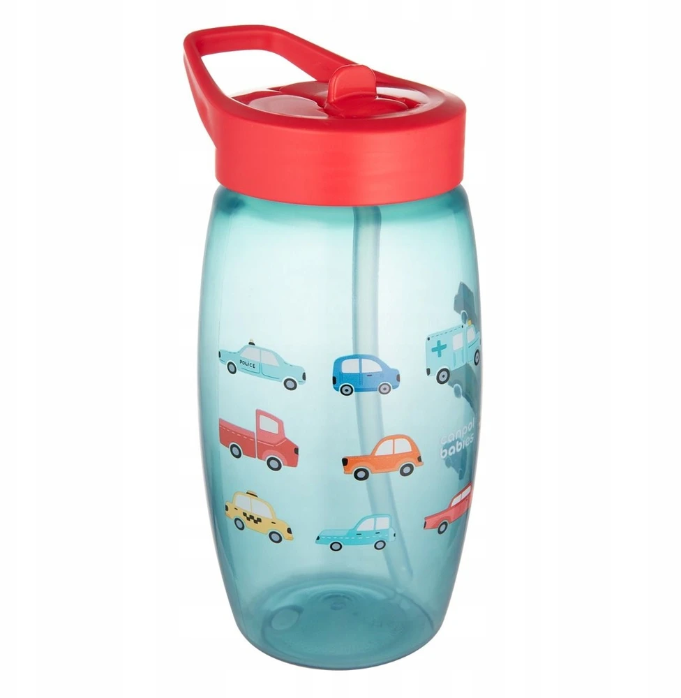 Canpolbabies CANPOL BABIES sportinė gertuvė su užlenkiamu snapeliu CARS, 400 ml, 56/618_blu