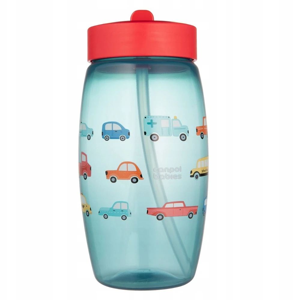 Canpolbabies CANPOL BABIES sportinė gertuvė su užlenkiamu snapeliu CARS, 400 ml, 56/618_blu