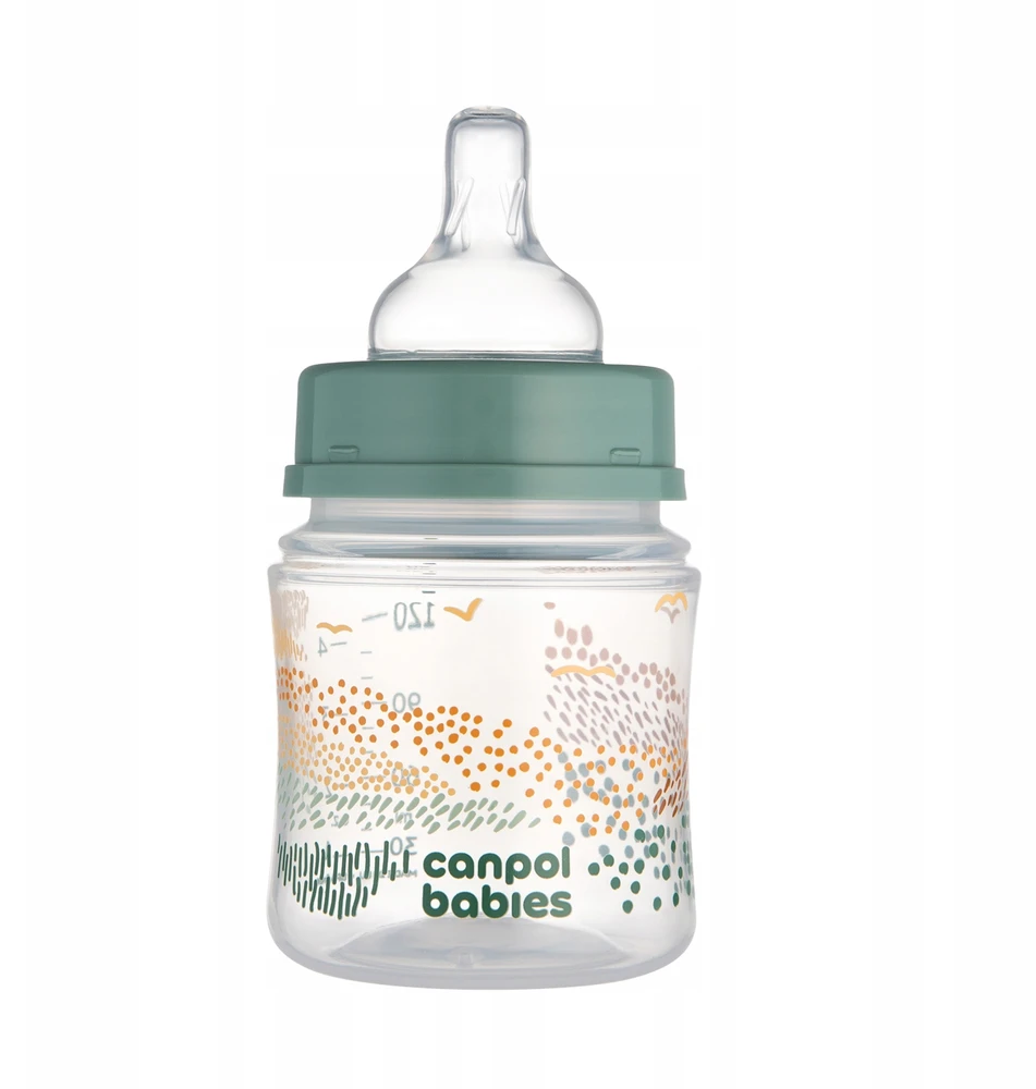 Canpolbabies Canpol EasyStart buteliukas nuo pilvo dieglių 120ml MOUNTAINS su speneliu 0m+