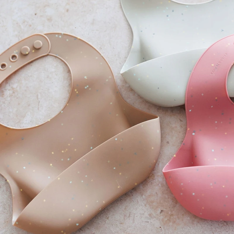 Canpolbabies CANPOL BABIES silikoninis seilinukas su kišene DOTS, 51/029_pink