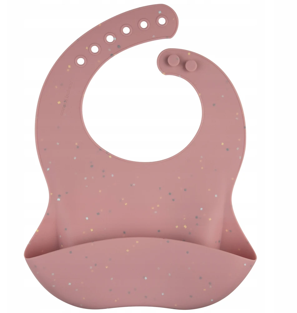 Canpolbabies CANPOL BABIES silikoninis seilinukas su kišene DOTS, 51/029_pink