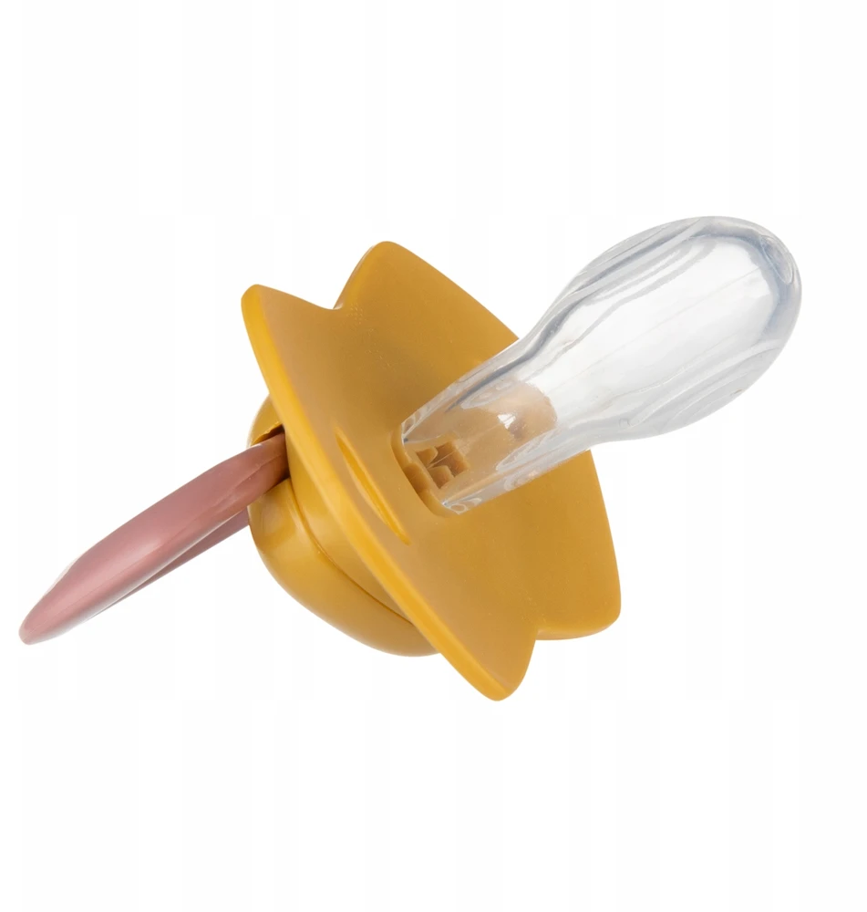 Canpolbabies CANPOL Ramus pacifier silikoninis simetriškas 6-18 m GOLD rožinis 2 vnt.