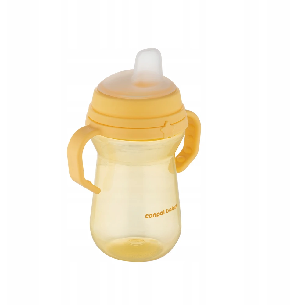 Canpolbabies Canpol babies gertuvė su silikoniniu snapeliu FirstCup 250ml (56/615_yel)
