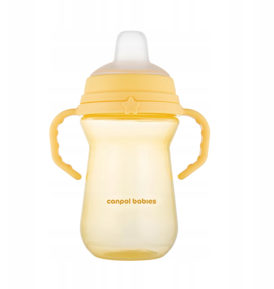 Canpolbabies Canpol babies gertuvė su silikoniniu snapeliu FirstCup 250ml (56/615_yel)