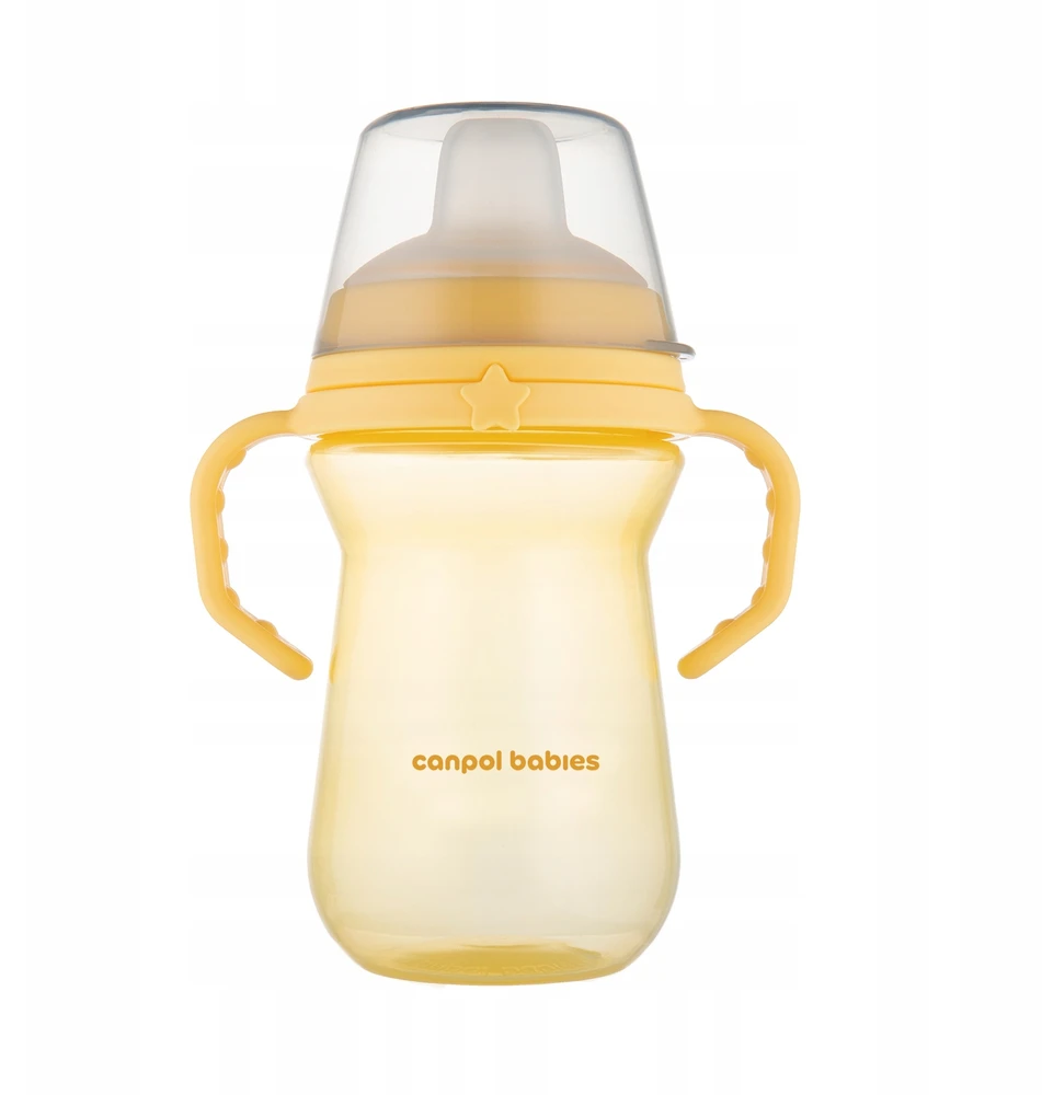 Canpolbabies Canpol babies gertuvė su silikoniniu snapeliu FirstCup 250ml (56/615_yel)