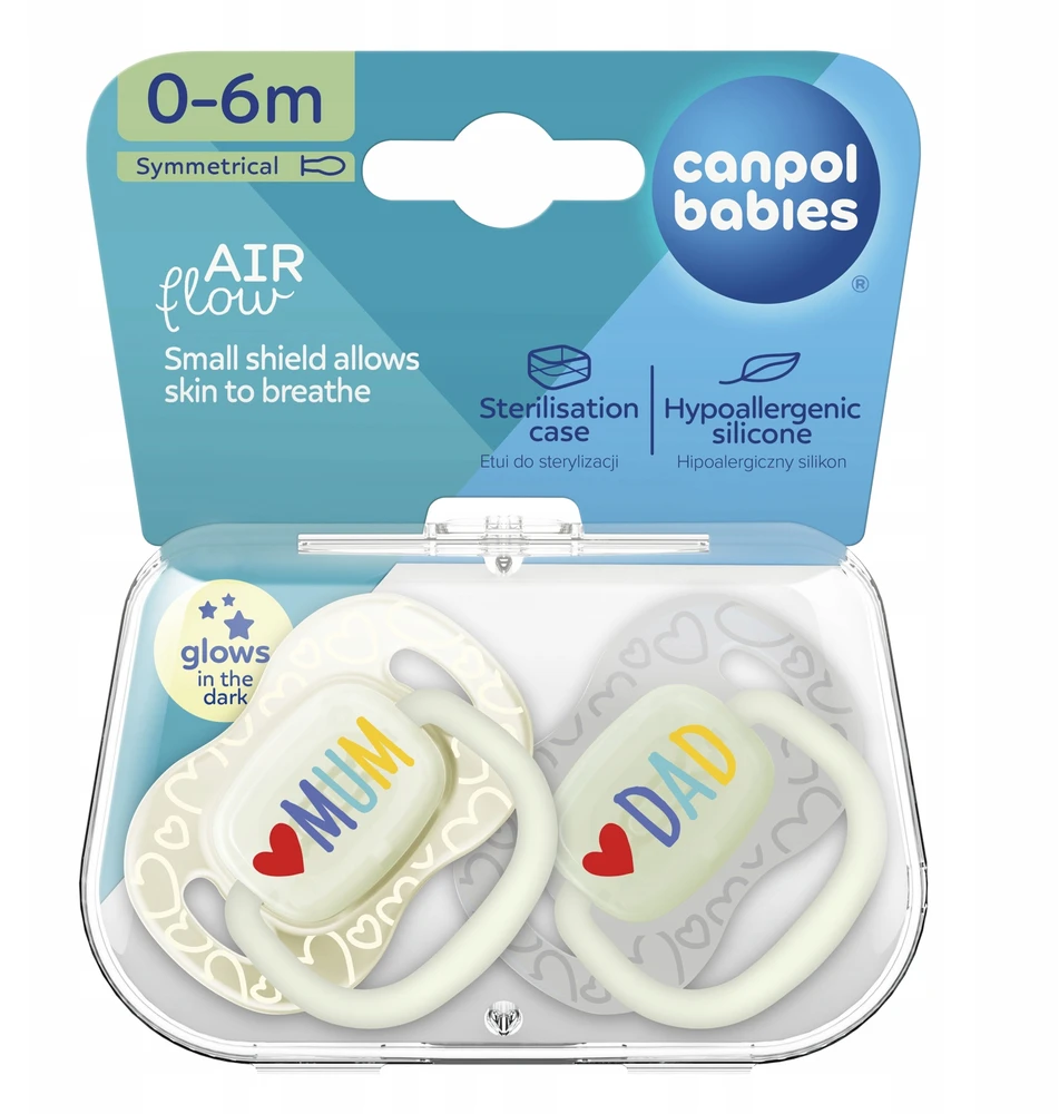 Canpolbabies CANPOL SILIKONINIAI MUILAI, SIMMETRIŠKI, 2 vnt., 0-6m.