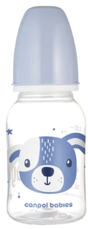 Canpolbabies CANPOL BABIES siauro kaklelio buteliukas CUTE ANIMALS, 120 ml, 11/851_blu