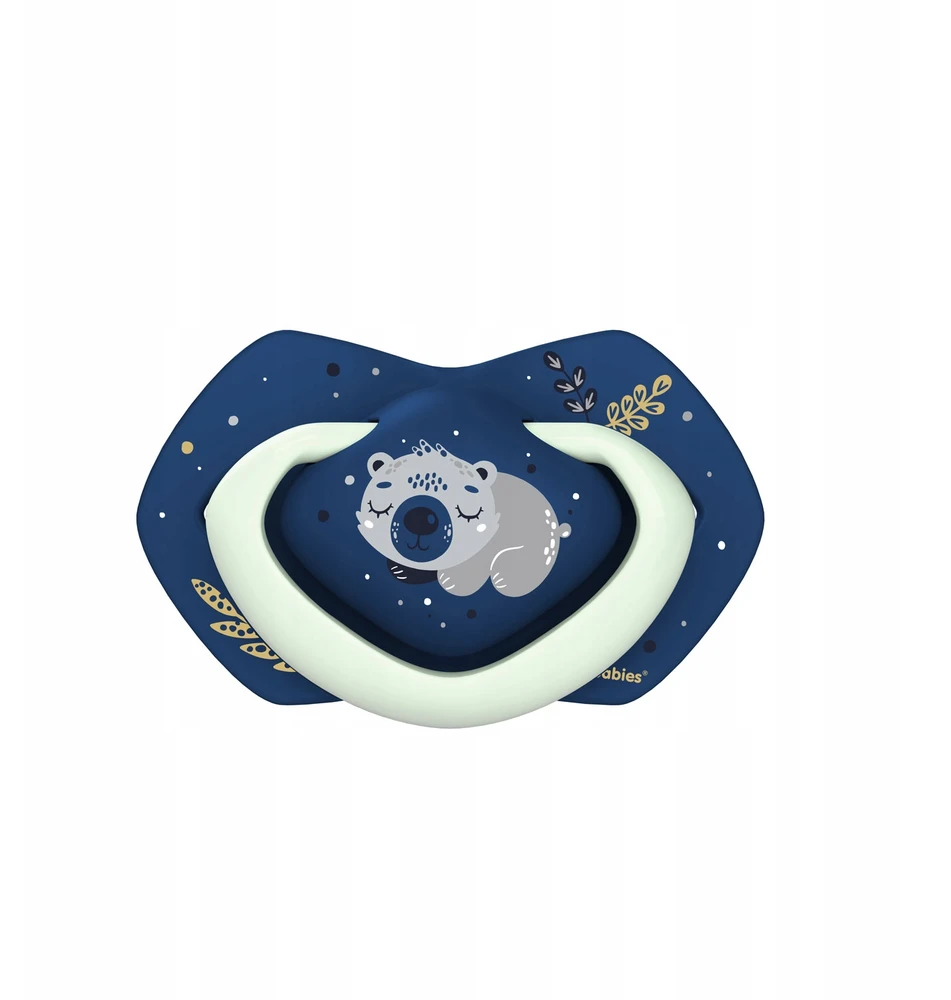 Canpolbabies CANPOL BABIES simetrinis silikoninis čiulptukas SLEEPY KOALA, 6-18m, mėlynas, 2vnt., 22/659_blu