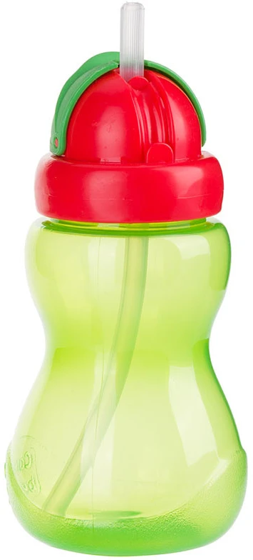 CANPOL BABIES gertuvė su šiaudeliu 12m+ 270ml 56/109 žalias