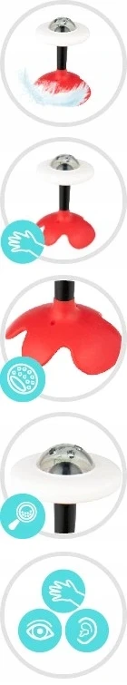 Canpolbabies CANPOL BABIES kramtukas-barškutis, 0+, red, 56/610_red