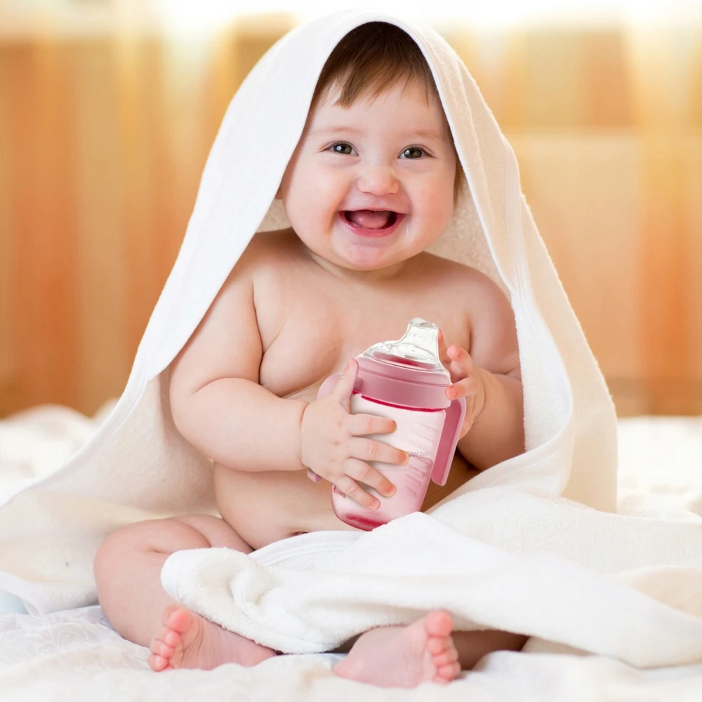 Canpolbabies CANPOL BABIES neišsiliejantis puodelis su silikoniniu žinduku, 9m+, 220ml, 56/605