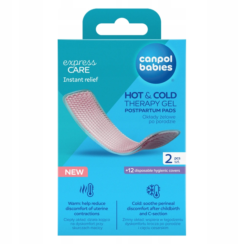 Canpolbabies CANPOL BABIES geliniai kompresai po gimdymo HOT&COLD, 2 vnt., 78/022