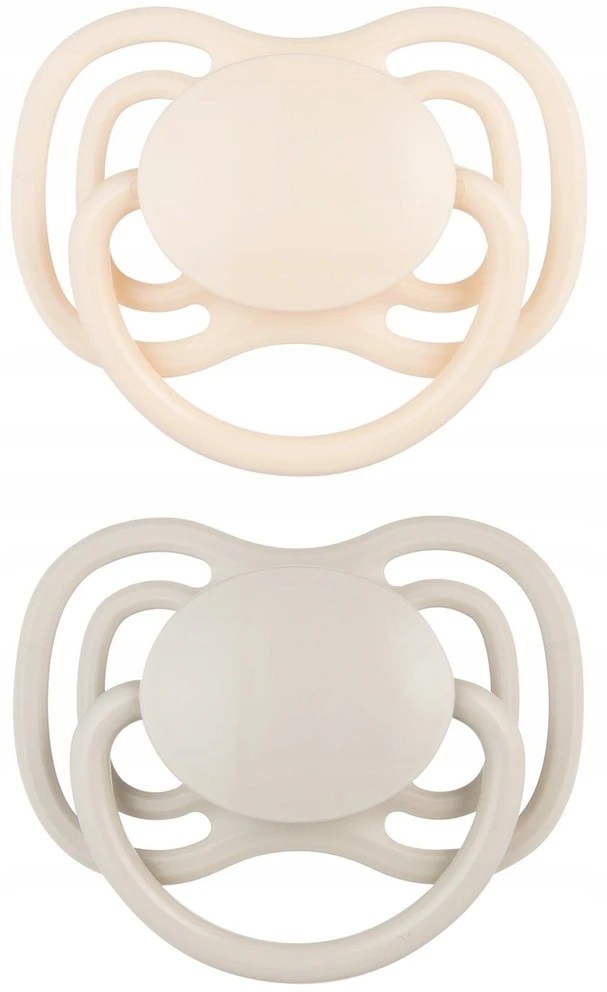 Canpolbabies CANPOL BABIES silikoniniai simetriniai čiulptukai NUDE, Creme, 6-18m, 2 vnt., 23/229_cre