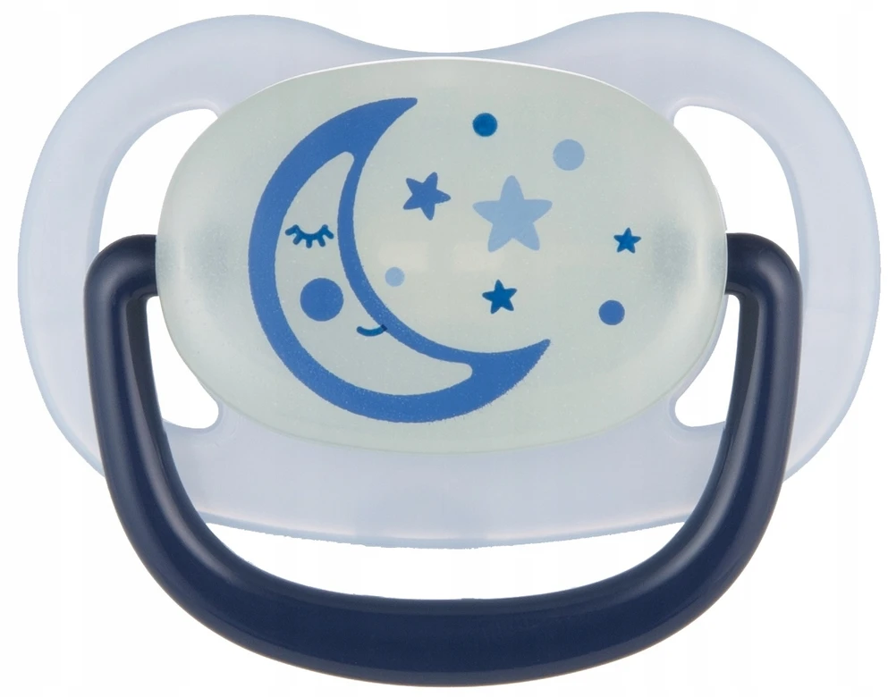 Canpolbabies CANPOL 22/502_blu naujas Anatominis silikoninis čiulptukas 18m+ NIGHT DREAMS mėlynas