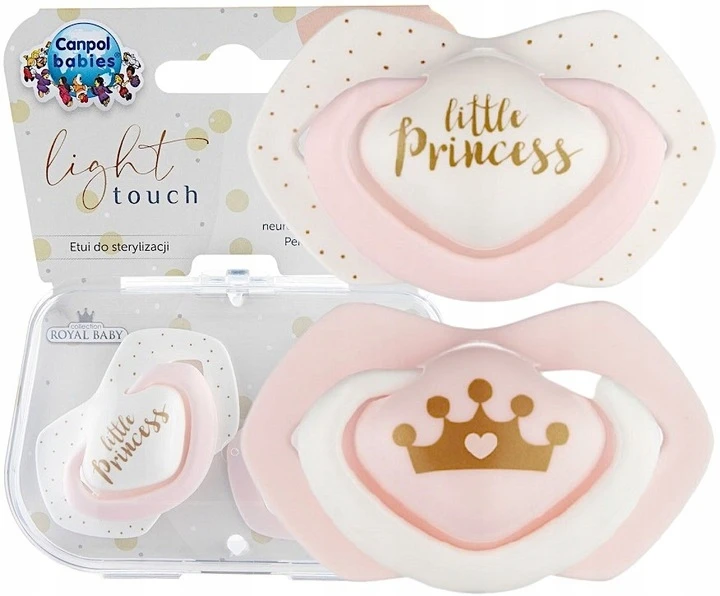 Canpolbabies CANPOL BABIES silikoninis simetrinis čiulptukas ROYAL BABY, 6-18 mėn., 2 vnt., 22/651_pin