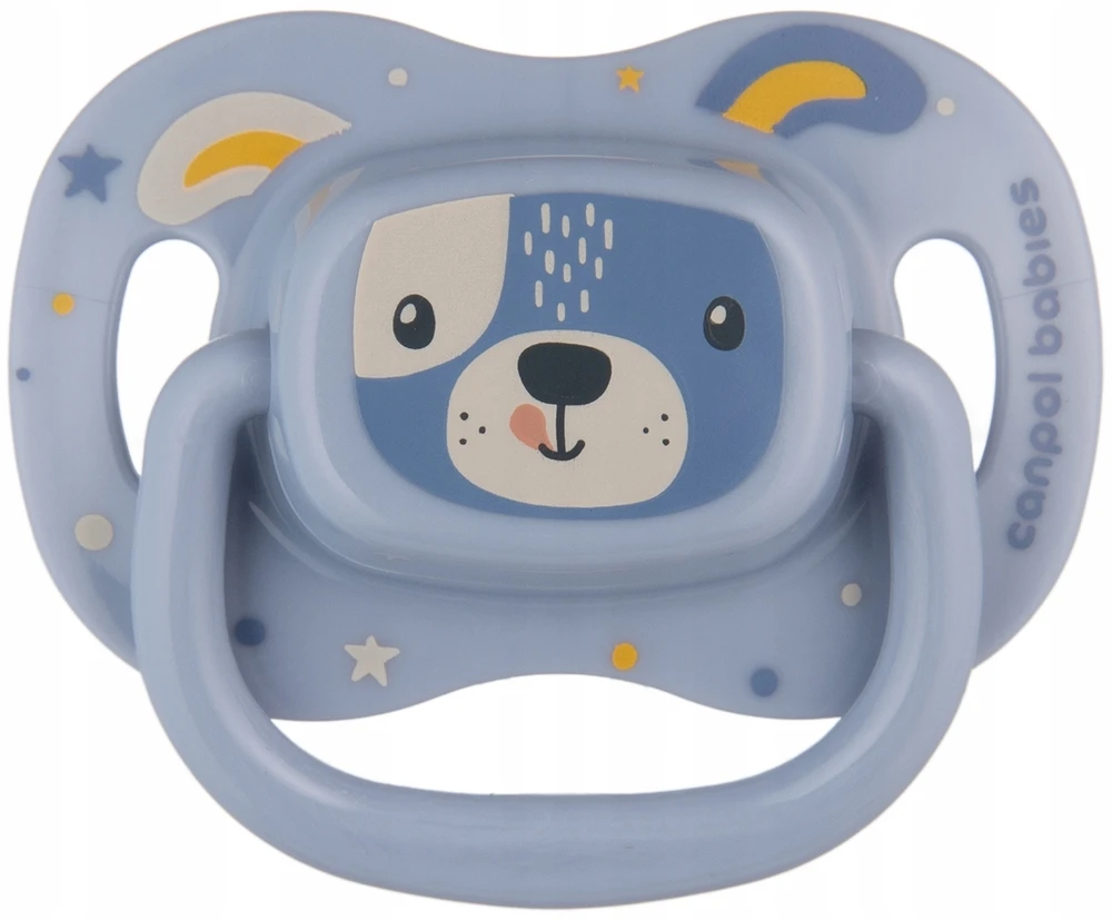 Canpolbabies CANPOL BABIES silikoninis simetrinis čiulptukas CUTE ANIMALS, 18+ mėn., 34/926_blu