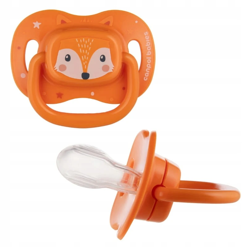 Canpolbabies CANPOL BABIES silikoninis simetrinis čiulptukas CUTE ANIMALS, 6-18 mėn., 34/925_ora
