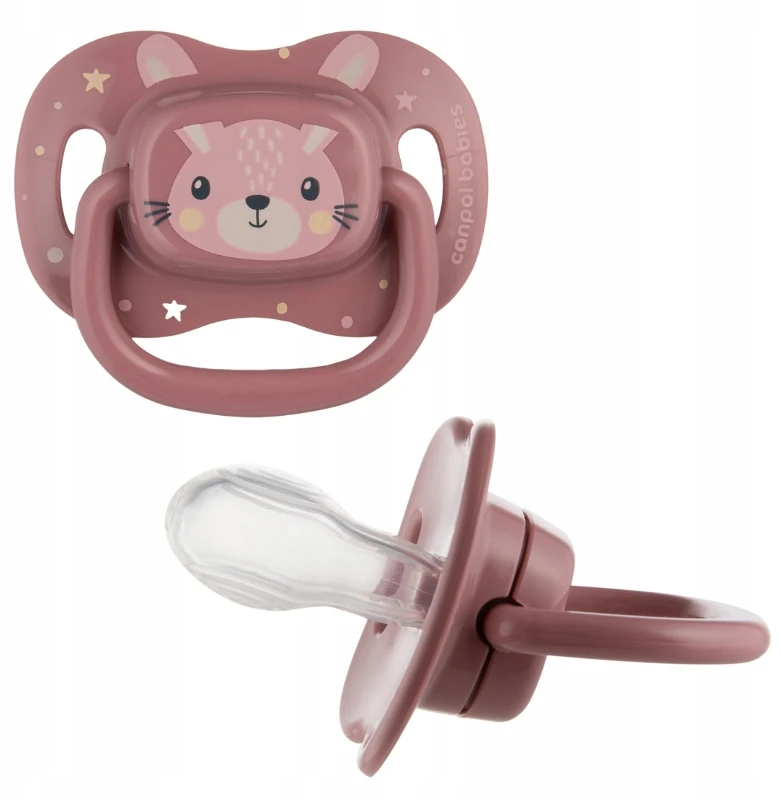 Canpolbabies CANPOL BABIES silikoninis simetrinis čiulptukas CUTE ANIMALS, 0-6 mėn., 34/924_pin