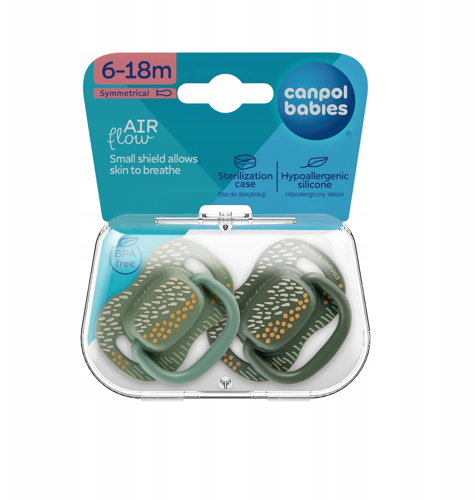 Canpolbabies Silikoninių čiulptukų rinkinys Canpol, 6-18 mėn., 2 vnt.