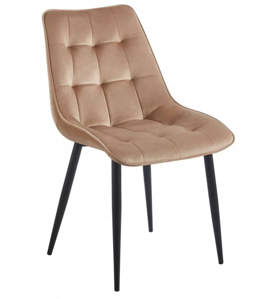 CAPPUCINO Bright Veliūrinė minkšta kėdė Furnitex OFFICE svetainei