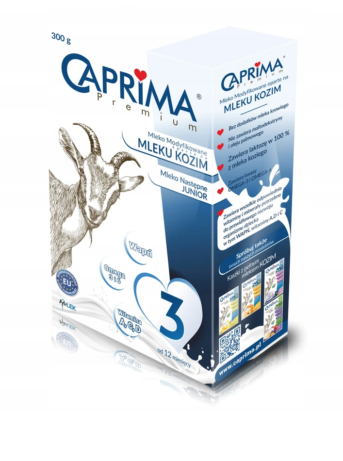 Caprima Premium 3 Junior pienas kitas 1+ 300g
