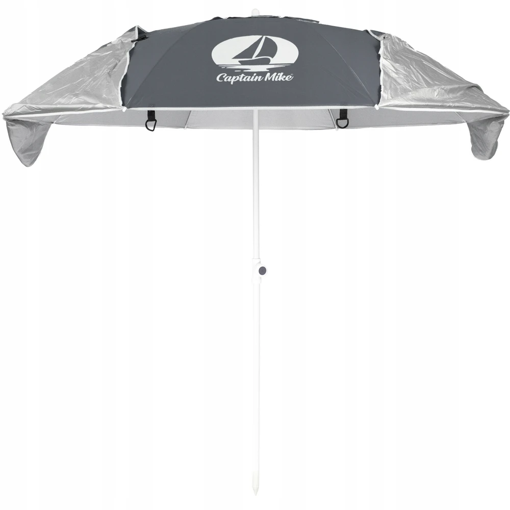 Captain Mike BEACH TENT skėtis su ventiliacija, dangteliu ir UPF50+ UV filtru, 200 cm
