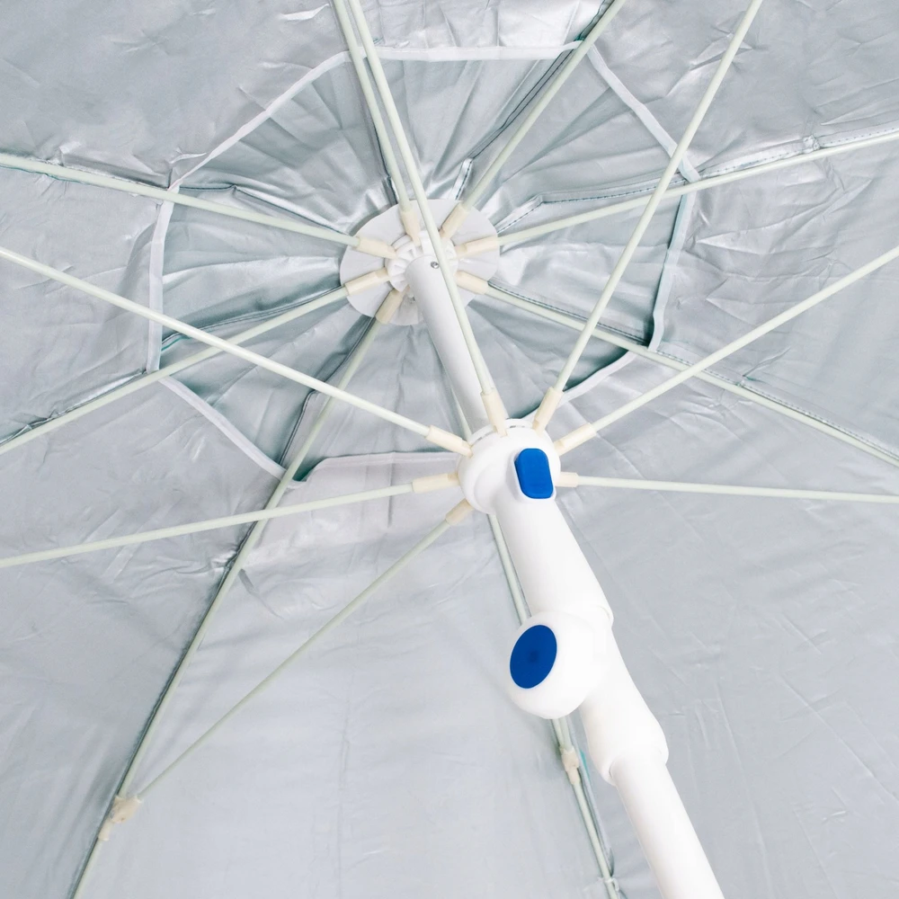 Captain Mike BEACH TENT skėtis su ventiliacija, dangteliu ir UPF50+ UV filtru, 200 cm