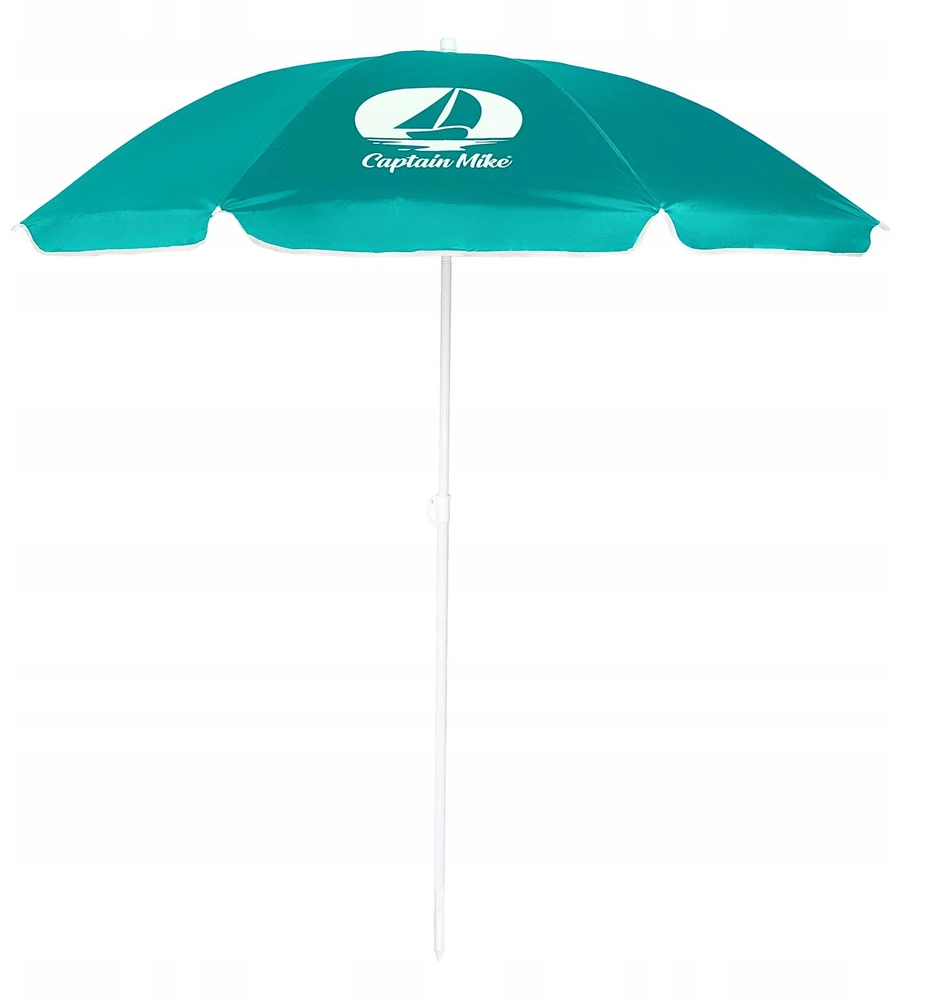Captain Mike Sulankstomas BEACH skėtis su dangteliu su UPF50+ UV filtru, ILGUS 160 cm
