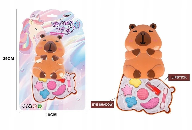 CAPYBARA BEAUTY SET PAINTINGS SHADOWS LŪPDAŽŲ MAKEUP be prekės ženklo