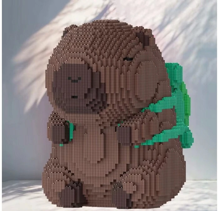 „Capybara“ statybinių blokelių rinkinys su vėžliuku „To Build“ 3620 vnt. MEGA