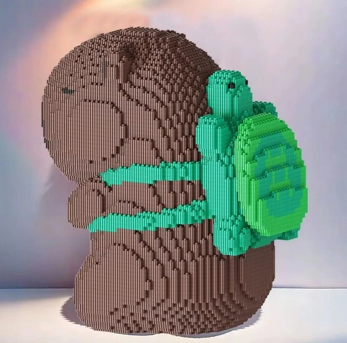 „Capybara“ statybinių blokelių rinkinys su vėžliuku „To Build“ 3620 vnt. MEGA