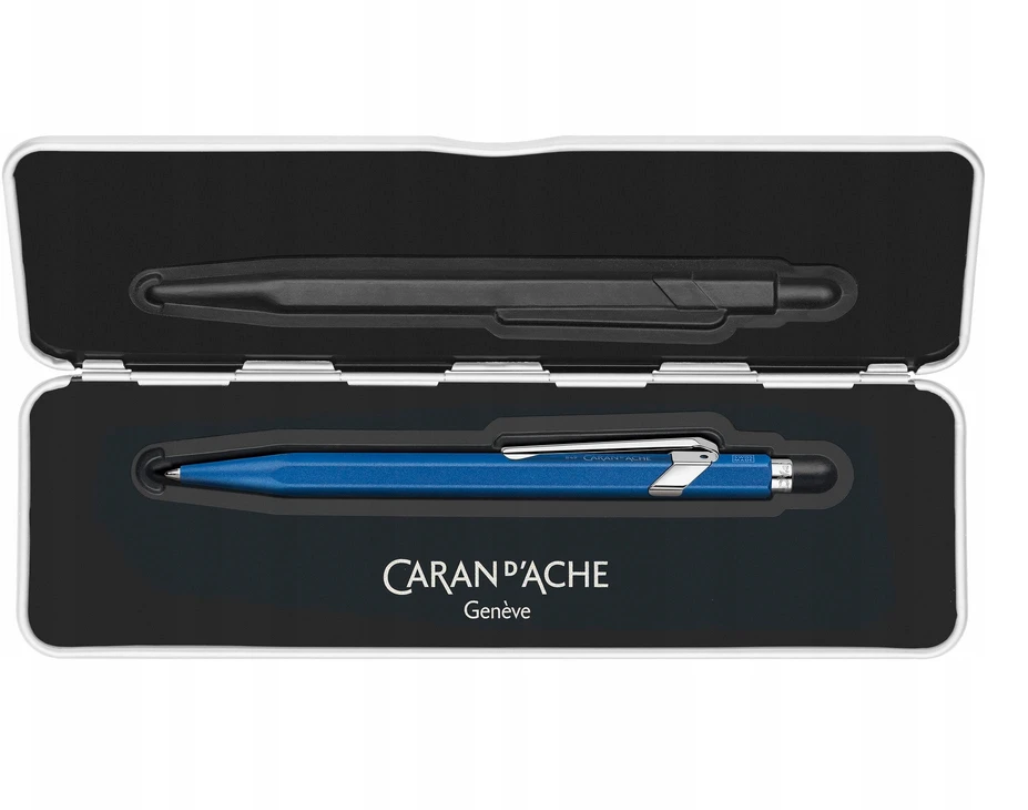 Caran D'ache 849 Colormat-x mėlynas rašiklis