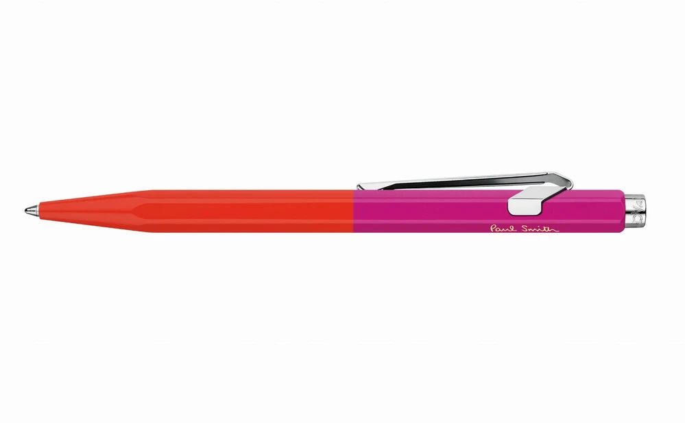Caran Darche Caran d'Ache 849 Paul Smith Warm Raudona & Melrose Rožinė tušinukas