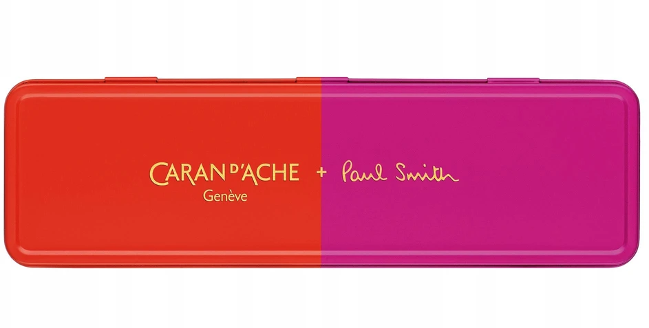 Caran Darche Caran d'Ache 849 Paul Smith Warm Raudona & Melrose Rožinė tušinukas