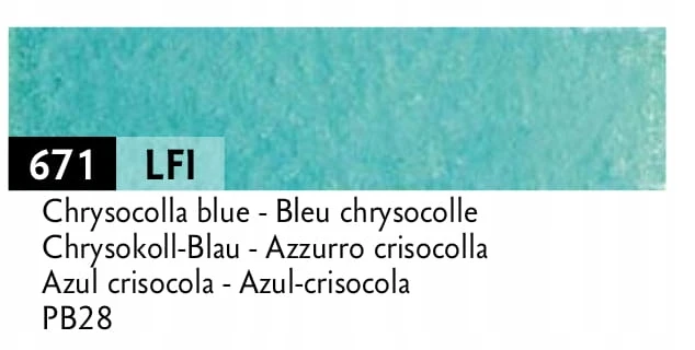 Caran D'ache Luminance 6901 pieštukas 671 Chrysocolla Mėlyna
