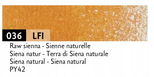 Caran D'ache Luminance 6901 pieštukas, spalva 036 Raw Sienna
