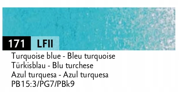 Caran D'ache Luminance 6901 spalva 171 Turquoise Mėlyna kreidelė